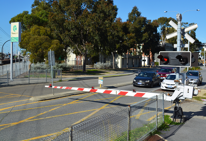 Photograph of Moore Street Level Crossing